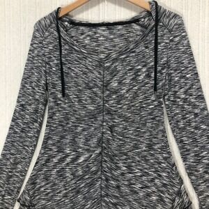 Calvin Klein Performance Hoodie Long Sleeve Gray Black Top Quick Dry‎ Size Large